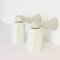 Art Deco Bathroom Porcelain and Opaline Wall Lamps, 1930s, Set of 2 1