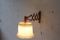 Large Mid-Century Danish Wood & Plastic Scissor Lamp by Kaare Klint, Image 2