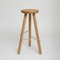 Small Natural Oak Bar Stool One by Another Country 1