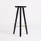 Small Black Ash Bar Stool One by Another Country 2