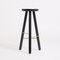 Small Black Ash Bar Stool One by Another Country, Image 2