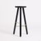 Large Black Ash Bar Stool One by Another Country 2