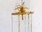 Italian Brass & Glass 6-Light Ceiling Lamp, 1970s 5