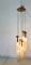 Lampada da soffitto a sei luci in ottone e vetro, anni '70, Immagine 14