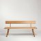 Small Oak Back Bench One by Another Country, Image 1
