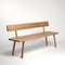 Small Oak Back Bench One by Another Country, Image 2