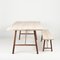 Small Ash & Walnut Dining Table Two by Another Country, Image 2