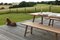 Oak Outdoor Table Two by Another Country 4