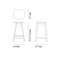 Wellington Red Beech Bar Stool Three by Another Country, Image 2