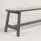 Small Grey Lacquered Beech Bench Three by Another Country 3