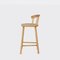 Oak Hardy Bar Stool with Back by Another Country 5