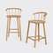 Oak Hardy Bar Stool with Back by Another Country 2