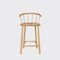 Oak Hardy Bar Stool with Back by Another Country 4