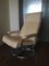 Mid-Century Danish Leather & Tubular Steel Swivel Lounge Chair 6