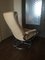 Mid-Century Danish Leather & Tubular Steel Swivel Lounge Chair 5