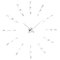 White Merlin i 12ts Clock by Jose Maria Reina for NOMON 1
