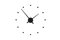 Black OJ Mini Clock by Jose Maria Reina for NOMON, Image 1