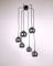 German Ceiling Lamp with 6 Chromed Metal Globes, 1970s 1