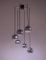 German Ceiling Lamp with 6 Chromed Metal Globes, 1970s 4