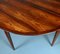 Rosewood Round Extendable Dining Table from Lübke, 1960s 6