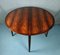 Rosewood Round Extendable Dining Table from Lübke, 1960s 5