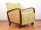 Vintage Art Deco Cane Lounge Chair, 1930s, Image 1