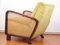 Vintage Art Deco Cane Lounge Chair, 1930s 3