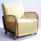 Vintage Art Deco Cane Lounge Chair, 1930s 12