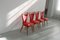Chairs in Wood & Leatherette, 1950s, Set of 4, Image 23