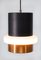 Modernist Black and Brass Pendant Lamp, 1960s, Image 3
