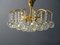 Crystal Glass Chandelier by Christoph Palme, 1980s 3