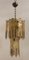 Lámpara de araña de cristal de Murano de Mazzega, años 70, Imagen 1