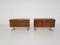 Rosewood & Chrome Desk Cabinets, 1970s, Set of 2 1