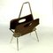 Mid-Century Italian Mahogany Magazine Rack 1