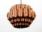 Large Vintage Copper Pendant Lamp from Temde 1