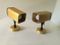 Vintage Gold-Colored Aluminum Wall Lights, 1970s, Set of 2, Image 8