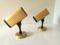 Vintage Gold-Colored Aluminum Wall Lights, 1970s, Set of 2 6