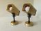 Vintage Gold-Colored Aluminum Wall Lights, 1970s, Set of 2 1