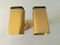 Vintage Gold-Colored Aluminum Wall Lights, 1970s, Set of 2, Image 7