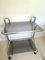 Vintage Chrome & Glass Serving Bar Cart, 1970s, Image 2