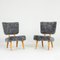 Norwegian Sheepskin Chairs, 1940s, Set of 2, Image 1