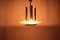 Lámpara colgante Art Déco de metal cromado, años 30, Imagen 6