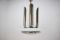 Lámpara colgante Art Déco de metal cromado, años 30, Imagen 4