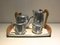 Vintage English Aluminum Tea & Coffee Set from Picquot Ware, Set of 5 1