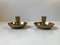 Antique Brass Travel Candlesticks, 1800s, Set of 2, Image 2