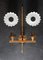 French Brass Double Wall Sconce, 1950s, Image 7
