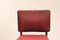 Mahogany & Red Fabric Dining Chairs from Fritz Hansen, 1930s, Set of 4 5