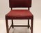 Mahogany & Red Fabric Dining Chairs from Fritz Hansen, 1930s, Set of 4, Image 7