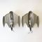 Large Space Age Wall Sconces, 1980s, Set of 2 14