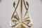 Lampada Art Nouveau floreale con paralume in vetro, anni '90, Immagine 9